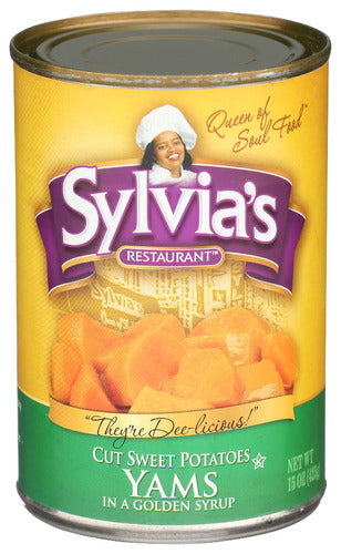 SYLVIAS YAMS LIGHT SYRUP - 15 OZ