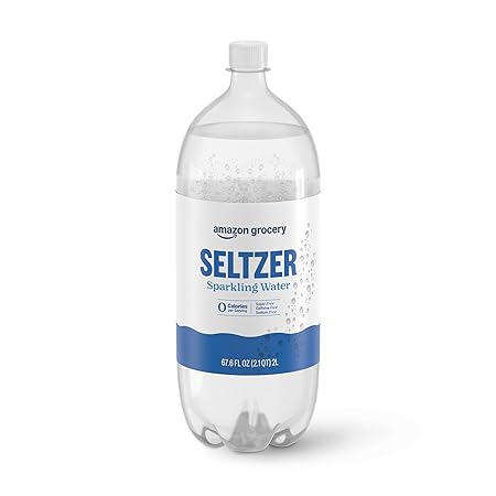 Amazon Grocery, Seltzer Sparkling Water, 67.6 Fl Oz (Previously Happy Belly, Packaging May Vary)
