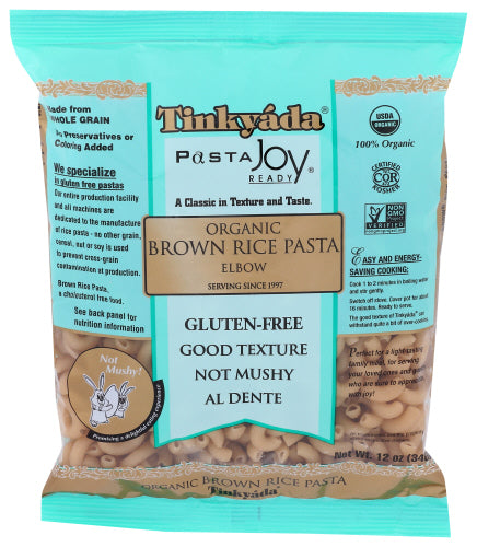 TINKYADA PASTA BRWN RICE ELBOW ORG - 12 OZ