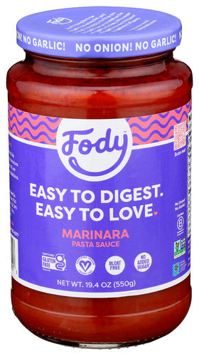 FODY FOOD CO SAUCE PASTA MARINARA - 19.4 OZ