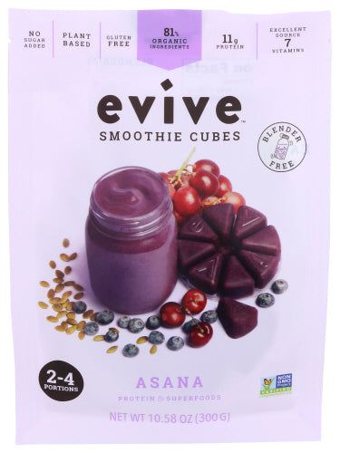 EVIVE SMOOTHIE CUBES CUBE PLNT BSD ASANA SMTHE - 10.58 OZ