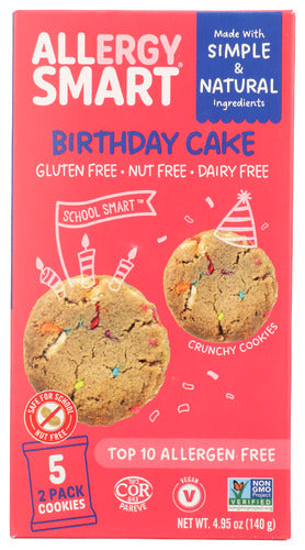 Allergy Smart 
Cookie Birthday Cake, 4.95 OZ.