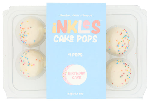 INKLES CAKE POPS BDAY CAKE 4PC - 5.4 OZ