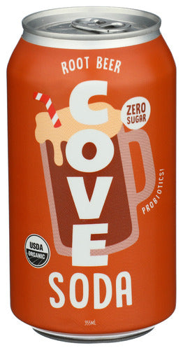 Cove 
Soda Probtc Root Beer, 12 FO.