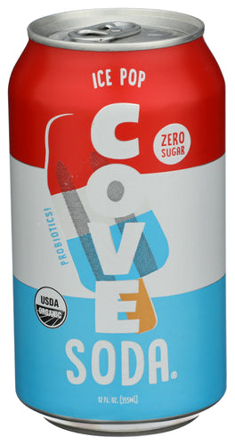 Cove 
Soda Probtc Ice Pop, 12 FO.