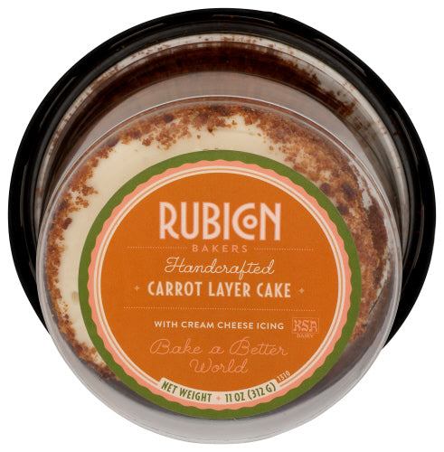RUBICON BAKERY CAKE CARROT LAYER 4IN - 11 OZ