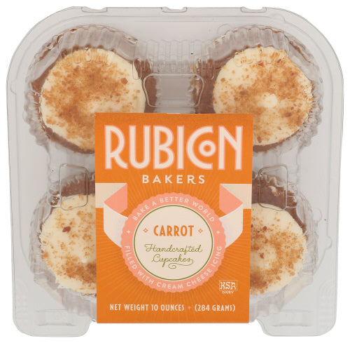 Rubicon Cupcakes Carrot 4Pk, 10 OZ.
