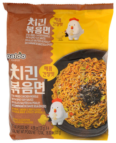 Paldo Stir Fried Chicken Noodle, 22.9 OZ.