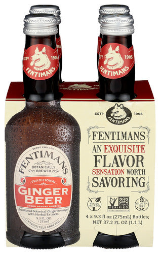 FENTIMANS BEV 4PK GINGER BEER - 37.2 FO