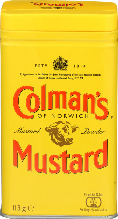 Colmans 
Mustard Dry, 4 OZ.