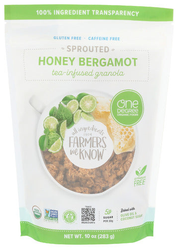 One Degree Granola Honey Bergamot, 10 OZ.