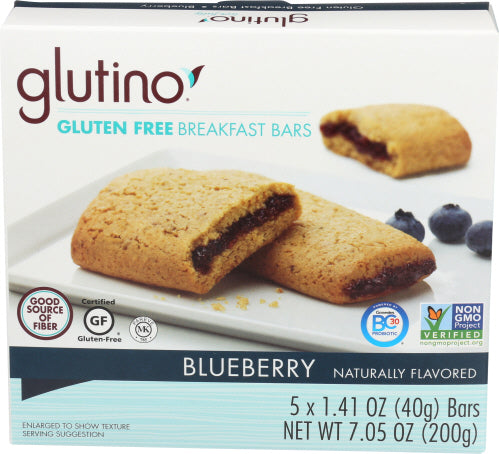 GLUTINO BAR OVN BKED BLUBRY ACAI - 7.05 OZ