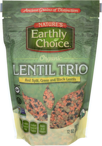 Natures Earthly Choice Bean Lentil Trio, 12 OZ