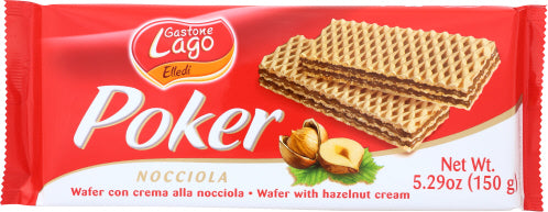 GASTONE LAGO COOKIE HZLNT CREAM WAFER - 5.29 OZ