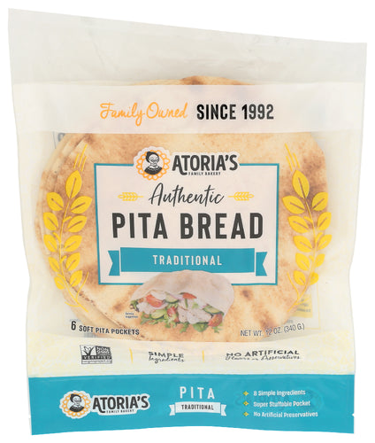 Atorias 
Pita Traditional, 12 OZ.