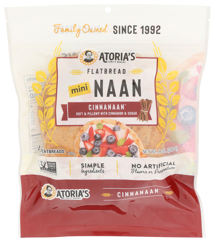 ATORIAS NAAN CINNANAAN MINI - 8 OZ