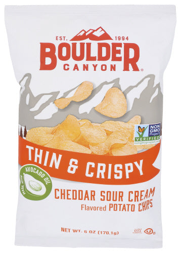 BOULDER CANYON CHIP THN AVOOIL CHD SRCRM - 6 OZ