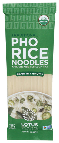 LOTUS FOODS NOODLES RICE PHO ORG - 8 OZ