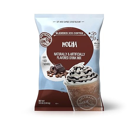 Big Train Mocha Blended Ice Coffee Beverage Mix, 3.5 Pound (Pack of 1)