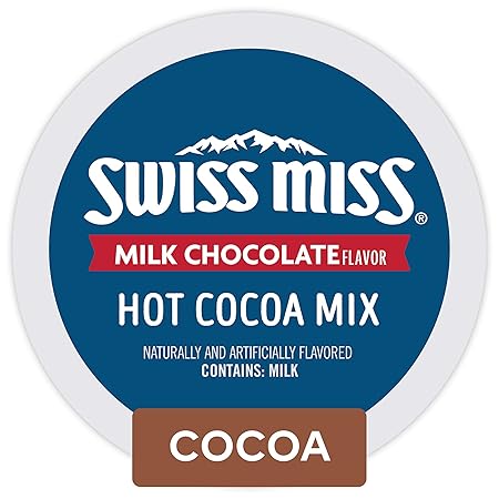 Swiss Miss Milk Chocolate Hot Cocoa, Keurig Single-Serve Hot Chocolate K-Cup Pods, 96 Count