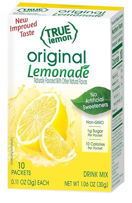 True Lemon lemonade, 1.06 Oz, 10 Count (Pack of 12)