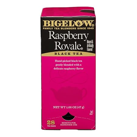 Bigelow Raspberry Royale Tea, 28 Count Tea Bags (Pack of 6)