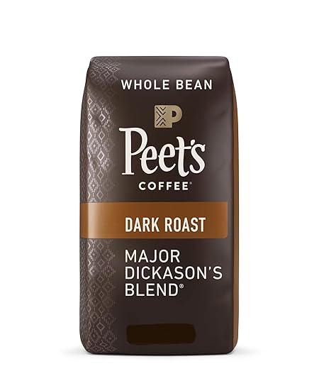Peet's Coffee, Dark Roast Whole Bean Coffee Blend - Major Dickason's Blend - 100% Arabica Coffee