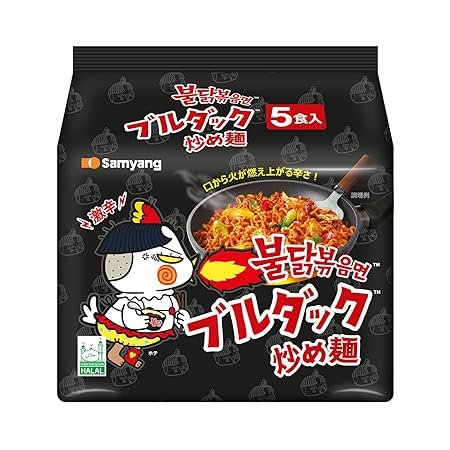 Samyang New Ramen/Spicy Chicken Roasted Noodles, 4.94 oz (Pack of 5)
