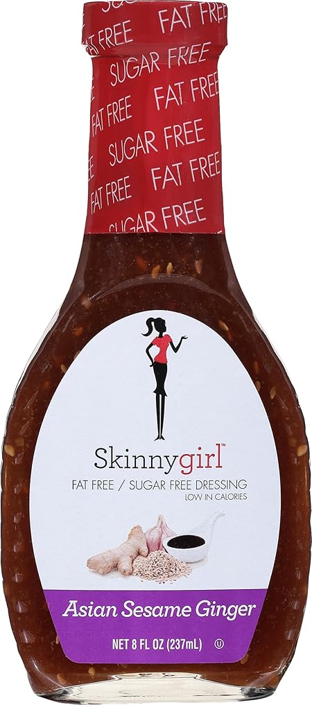Skinnygirl Sugar Free Gluten Free Salad Dressing, Asian Sesame Ginger, 8 Ounce