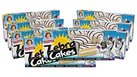 Little Debbie Zebra Cakes, 80 Twin-Wrapped Cakes (8 Boxes)