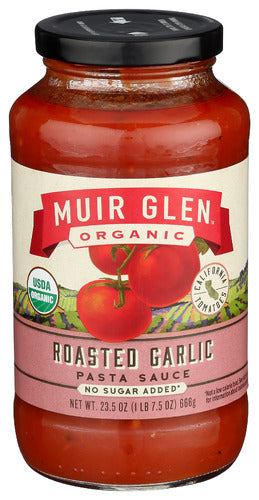 Muir Glen Sauce Pasta Rstd Garlic, 23.5 OZ.