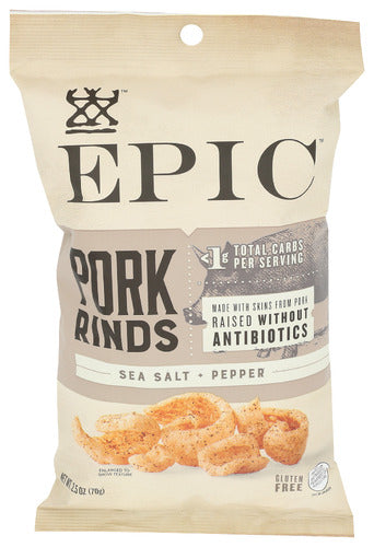 EPIC PORK RIND SEA SLT PPR - 2.5 OZ