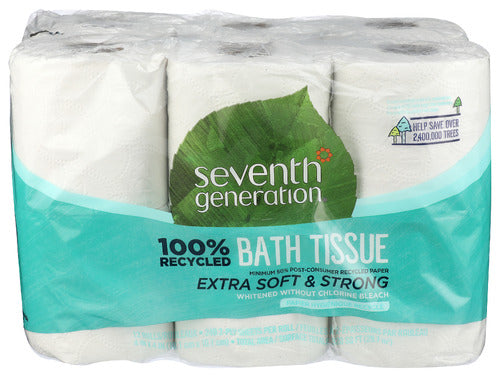 SEVENTH GENERATION BATH TISSUE 2PLY 12PK 300CT - 1 EA