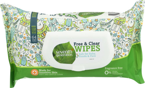 SEVENTH GENERATION WIPE BABY REFILL - 64 PC