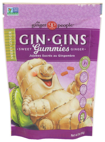 GINGER PEOPLE GUMMIES SWEET GINGER - 3 OZ