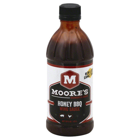 MOORE SAUCE WING BBQ HONEY - 16 OZ