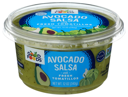 GOOD FOODS SALSA AVOCADO - 12 OZ