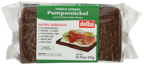 Delba 
Bread Pumpernickel, 16.75 OZ.
