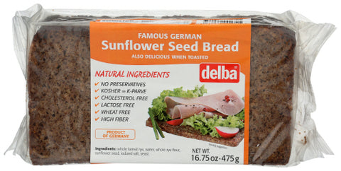 Delba 
Bread Sunflower, 16.75 OZ.