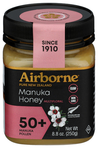 Airborne Honey 
Honey Manuka Mltiflrl 50, 8.8 OZ.