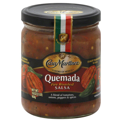 Casa Martinez 
Salsa Quemada Fire Rstd, 16 OZ.