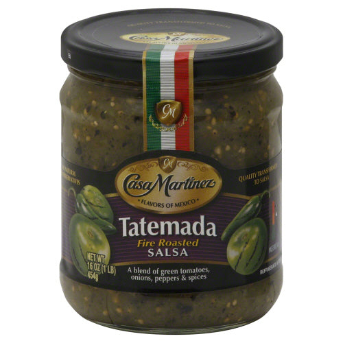 Casa Martinez 
Salsa Tatemada Grn Fire R, 16 OZ.