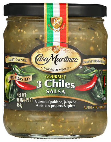 Casa Martinez 
Salsa 3 Chiles, 16 OZ.