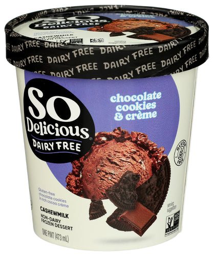 SO DELICIOUS FRZ CASH CHOC COOK N CRM - 16 OZ