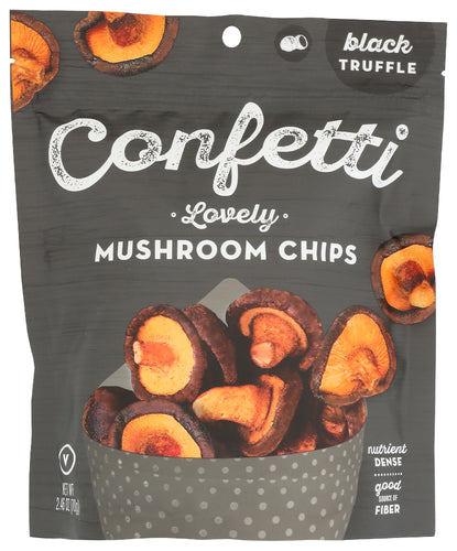Confetti
Chips Mushrm Blk Truffle, 2.46 OZ.