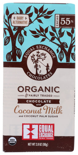 EQUAL EXCHANGE BAR CHOC W CCNUT MLK ORG - 2.8 OZ