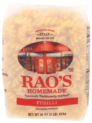 Raos Pasta Fusilli, 16 OZ.