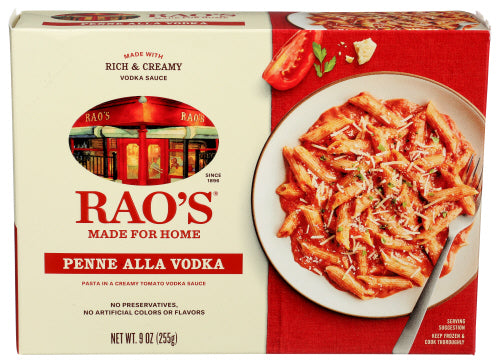 Raos Entree Penne Alla Vodka, 9 OZ.