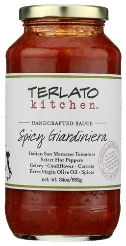 TERLATO KITCHEN SAUCE GIARDINIERA SPICY - 24 OZ