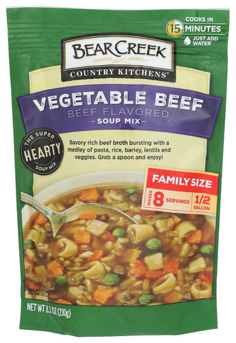 Bear Creek 
Soup Mix Vegtbl Beef, 8.1 OZ.